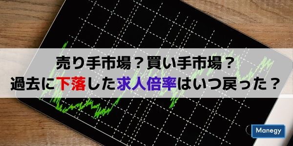 過去の求人倍率はいつ戻ったか？