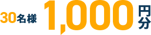 10名様1,000円分