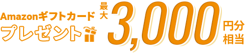 豪華賞品に引換え可能なマネジーポイント最大3,000円分相当プレゼント