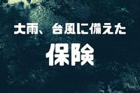 大雨、台風に備えた保険紹介