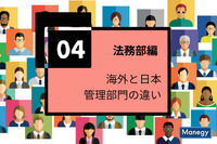 海外と日本の管理部門の違い（法務部編）