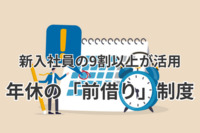 年休の「前借り」制度、新入社員の9割以上が活用　週休にプラス、ライフイベントや趣味を大切に