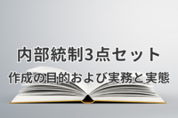 内部統制（J-SOX）3点セット、作成の目的および実務と実態