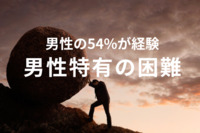 男もつらいよジェンダーギャップ　54％が「男性特有の困難」を経験、職場に期待する改善点1位は？