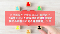 メタボ率や欠食率の高い業種は？「業態別にみた被保険者の健康状態に関する調査から見る健康課題」公表