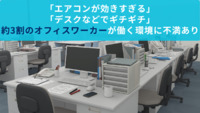 「エアコンが効きすぎる」「デスクなどでギチギチ」約3割のオフィスワーカーが働く環境に不満あり