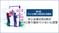 〈第4回　中小企業GX推進状況調査〉中小企業の約6割がGXに取り組めていないと回答　中小企業経営者のDXの認知度は約6割である一方、GXは約3割