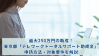 最大250万円の助成！東京都「テレワークトータルサポート助成金」申請方法・対象要件を解説