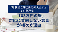 「年収130万以内に抑えたい」という声も　「103万円の壁」対応に賛同しない意見が相次ぐ理由