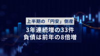 上半期（1-6月）の「円安」倒産　3年連続増の33件　丸住製紙など大型倒産が相次ぎ、負債は前年の8倍増