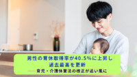 男性の育休取得率が40.5％に上昇し過去最高を更新──育児・介護休業法の改正が追い風に