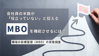 会社員の半数が「役立っていない」と捉えるMBOを機能させるには？ 〜職場の目標管理（MBO）の実態調査＜後編＞
