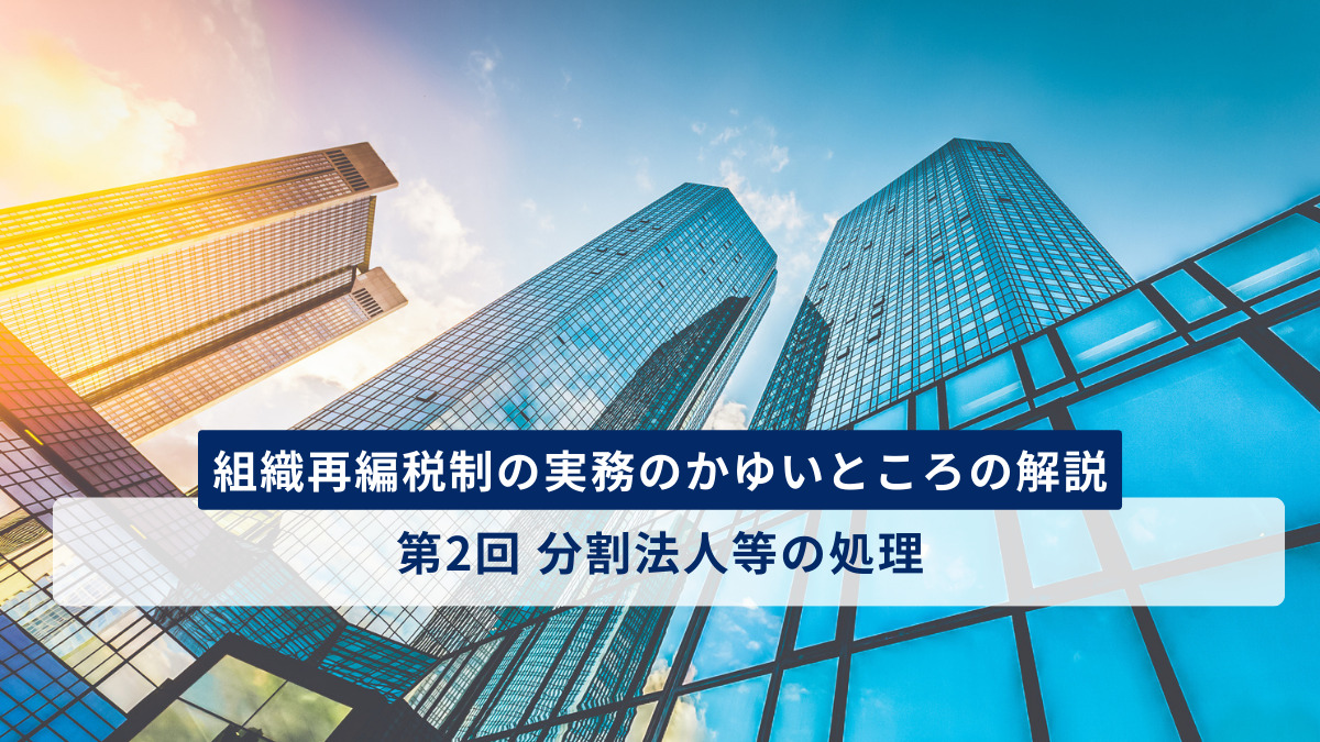 組織再編税制の実務のかゆいところの解説　第2回　分割法人等の処理