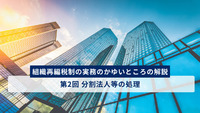 組織再編税制の実務のかゆいところの解説　第2回　分割法人等の処理