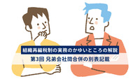 組織再編税制の実務のかゆいところの解説　第3回　兄弟会社間合併の別表記載