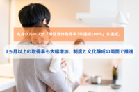 丸井グループが「男性育休取得率7年連続100％」を達成。1ヵ月以上の取得率も大幅増加、制度と文化醸成の両面で推進