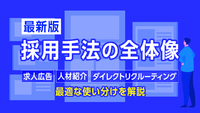 【最新版】採用手法の全体像｜求人広告・人材紹介・ダイレクトリクルーティングの最適な使い分けを解説
