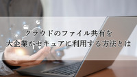 クラウドのファイル共有を大企業がセキュアに利用する方法とは