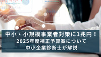 中小・小規模事業者対策に1兆円！2025年度補正予算案について中小企業診断士が解説