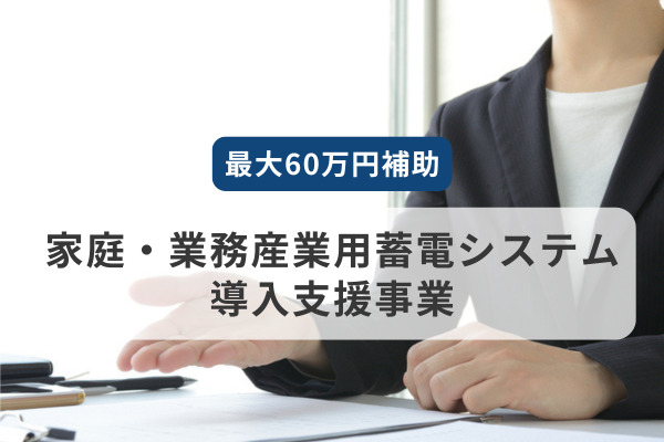 家庭・業務産業用蓄電システム導入支援事業