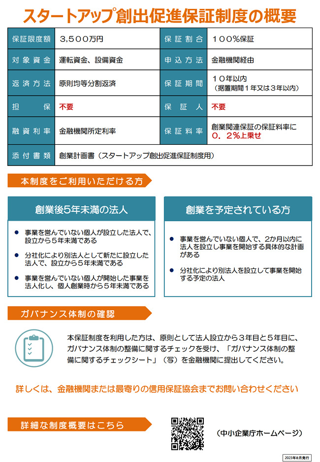経営者の個人保証を不要とする創業時の新しい保証制度