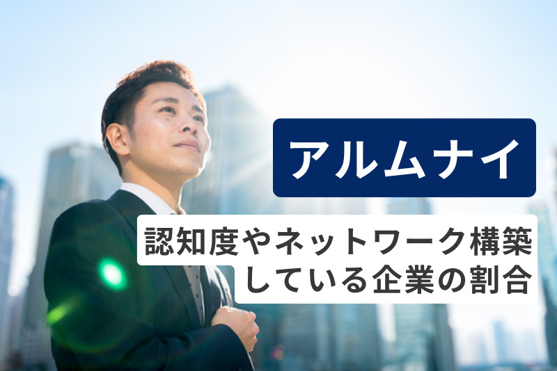 アルムナイネットワークを構築している企業は1割