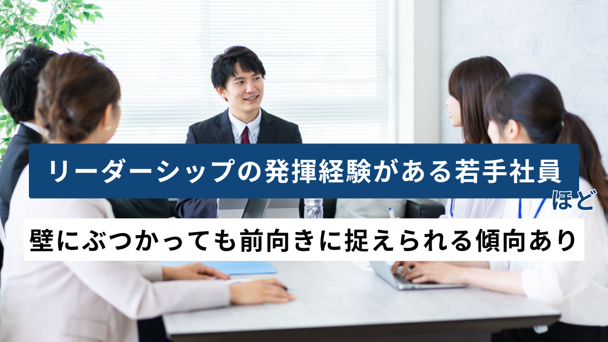 リーダーシップを発揮した経験のあり、なしと、直面する壁やその捉え方の関係性