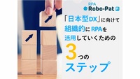 「日本型DX」に向けて組織的にRPA を 活用していくための３つのステップ