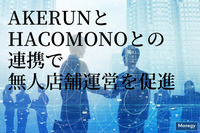 Akerunとhacomonoとの連携で無人店舗運営を促進